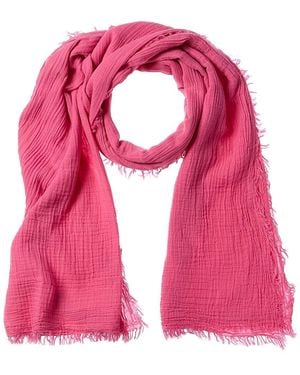 Saachi Solid Fringed Scarf - Pink