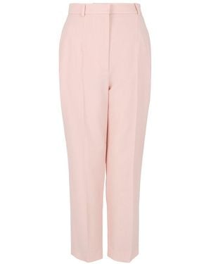 McQueen High Waisted Wool Trouser - Pink
