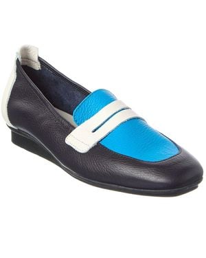 Arche Matana Leather Flat - Blue