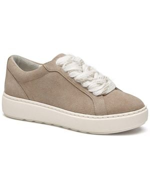 Johnston & Murphy Cammie Suede Trainer - White