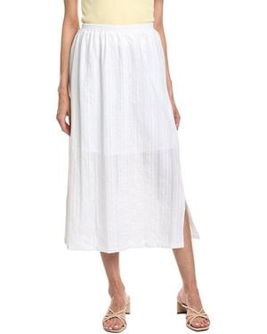 Splendid Woven Jacquard Midi Skirt - White