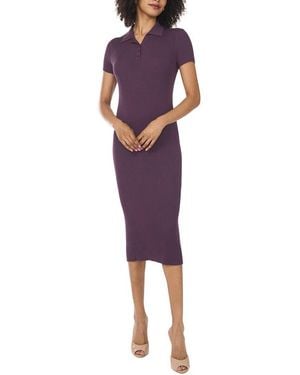 Vince Camuto Knit Collar Dress - Purple