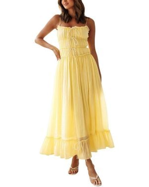 ENJOY PETRA Midi Dress - Yellow