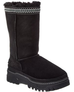 UGG W Classic Tall Trailgazer Suede Boot - Black
