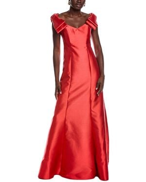 Rene Ruiz Off-The-Shoulder Mermaid Gown - Red