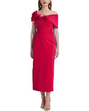 Kaimilan Off-The-Shoulder Midi Dress - Red
