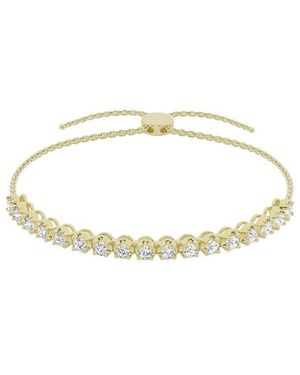 Lab Grown Diamonds 14K 1.50 Ct. Tw. Lab-Grown Diamond Bolo Bracelet - Metallic