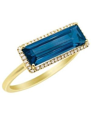 Meira T 14K 2.41 Ct. Tw. Diamond & Topaz Ring - Blue