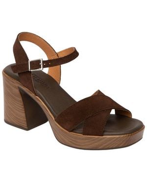 Menina Step Lena Suede Sandal - Brown
