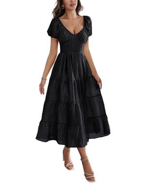 Adelin May Midi Dress - Black