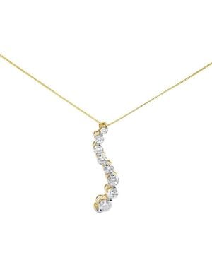 Haus of Brilliance 14K 3.00 Ct. Tw. Diamond Pendant Necklace - Metallic