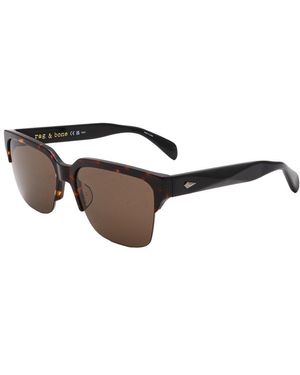 Rag & Bone Rnb5055 58Mm Sunglasses - Brown