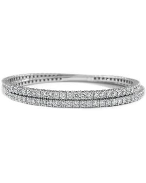 Sabrina Designs 14K 6.71 Ct. Tw. Diamond Flexible Stretch Bracelet - White