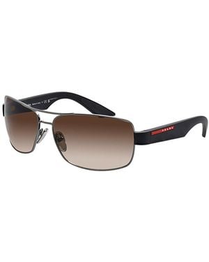 Prada Ps50Zs 65Mm Sunglasses - Brown