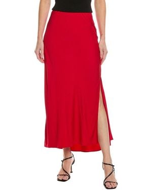 Bella Dahl Side Slit Bias Maxi Skirt - Red