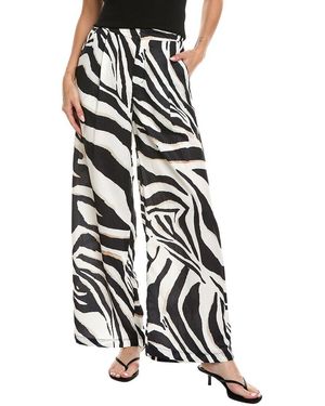Estellina Printed Pant - White