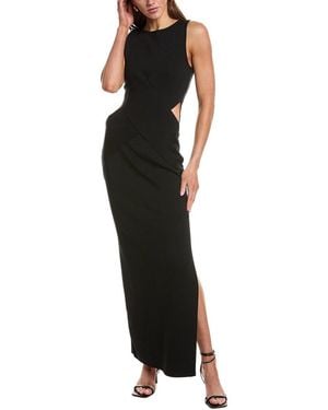 Endless Rose Hip Cutout Maxi Dress - Black