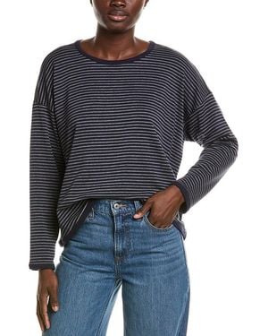 Eileen Fisher Round Neck Box Top - Blue