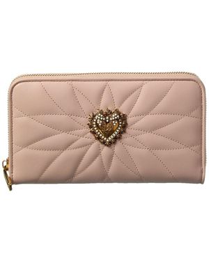 Designer Dolce & Gabbana Zip Around Wallets for Women - Up