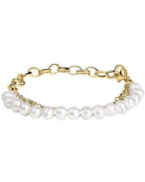 Haus of Brilliance 5.0-5.5Mm Pearl Station Bracelet - White