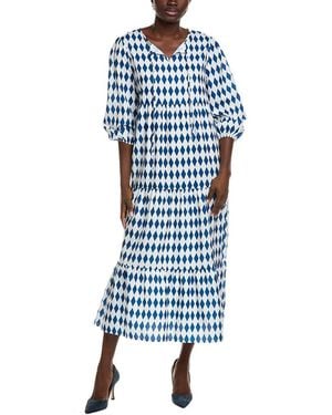 IPPONELLI Tiered Maxi Dress - Blue