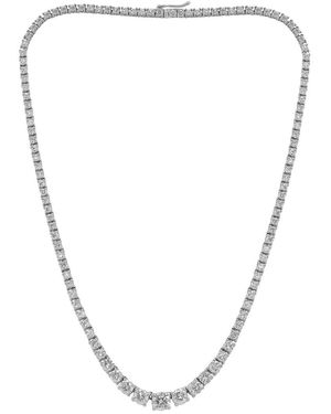 Diana M. Jewels Fine Jewellery Platinum 9.05 Ct. Tw. Diamond Necklace - Metallic
