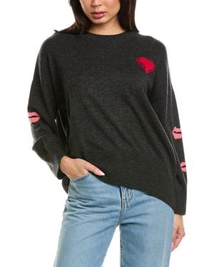 Brodie Cashmere Kisses Crewneck Wool & Cashmere-Blend Jumper - Black
