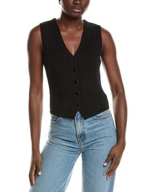 Minnie Rose Knit Snap Vest - Blue