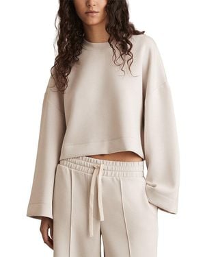 Reiss Freya Cloud Crop Jumper - Natural