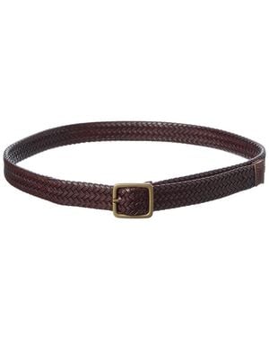 J.McLaughlin Braided Leather Belt - Brown