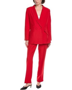 Pascale La Mode 2Pc Suit - Red