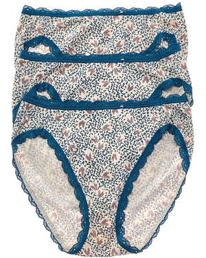 B.tempt'd B.Temptd By Wacoal Inspired Eyelet Hi-Leg - Blue