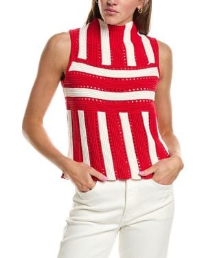 Rowing Blazers Knit Stripe Wool-Blend Tank - Red