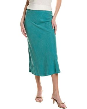 Bella Dahl Bias Midi Skirt - Green
