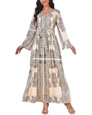 Luna Tuccini Maxi Dress - Natural