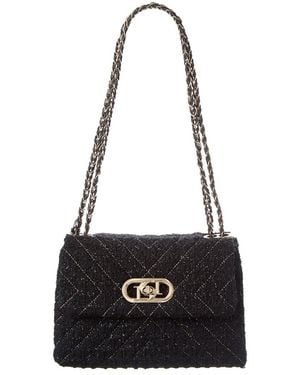 Dune Regent Leather Shoulder Bag - Black