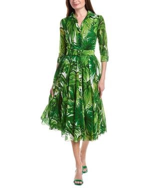 Samantha Sung Aster Midi Dress - Green