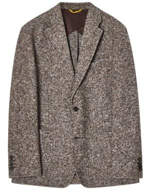 Robert Talbott Wright Wool-Blend Knit Blazer - Brown