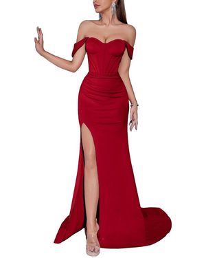 Amanda Royal Maxi Dress - Red