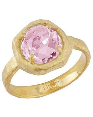 Reiss 14k 1.75 Ct. Tw. Rose Quartz Cocktail Ring - White