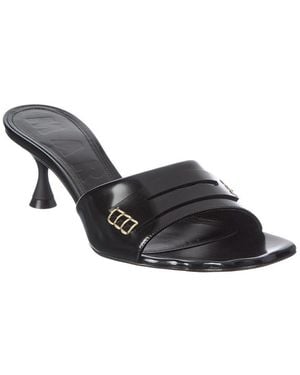 Marni Moonlight Leather Sandal - Black