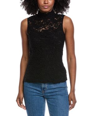 Theory Mock Neck T-Shirt - Black