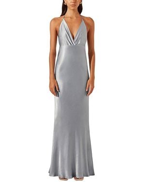 Shona Joy La Lune Ruched Halter Maxi Dress in White | Lyst Shona Joy La Lune Ruched Halter Maxi Dress in White | Lyst