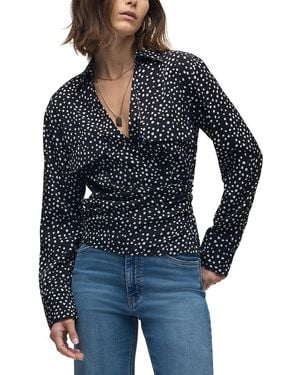 Hudson Jeans Wrap Shirt - Blue