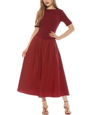 Alexia Admor Rowan Fit And Flare Dress - Red