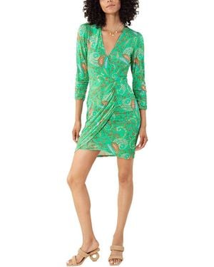 Hale Bob Draped Mini Dress - Green