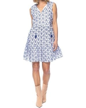 Tolani Hailey Sleeveless Mini Dress - Blue