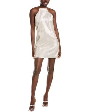 Maje Chain Halter Mini Dress - Natural