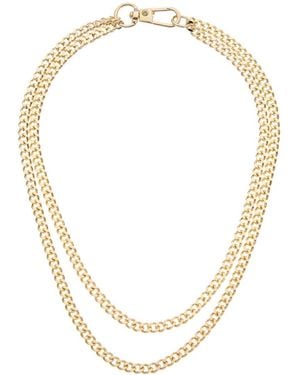 Juvell 18k Plated Cz Link Necklace - Metallic