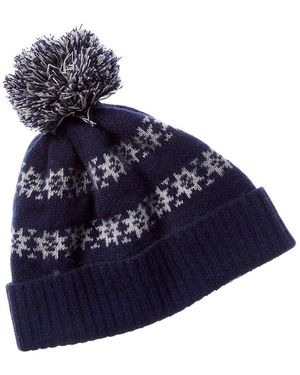 Portolano Nordic Design Cashmere Beanie - Blue